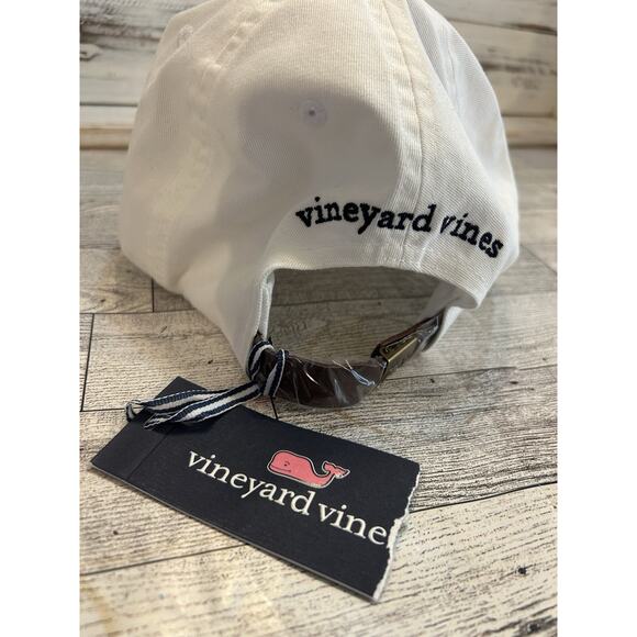 Vineyard Vines white Classic Logo Baseball Hat One Size unisex New with tag - Picture 3 of 4
